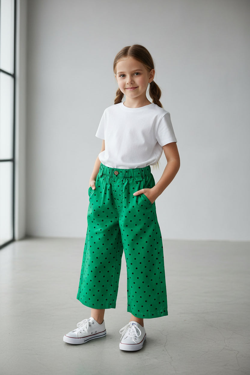 Polka design pant