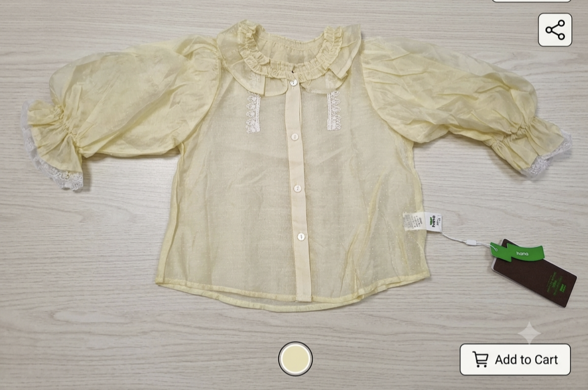 Blouse pot sleeve top