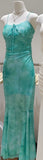 Teal tie-dye cami maxi dress