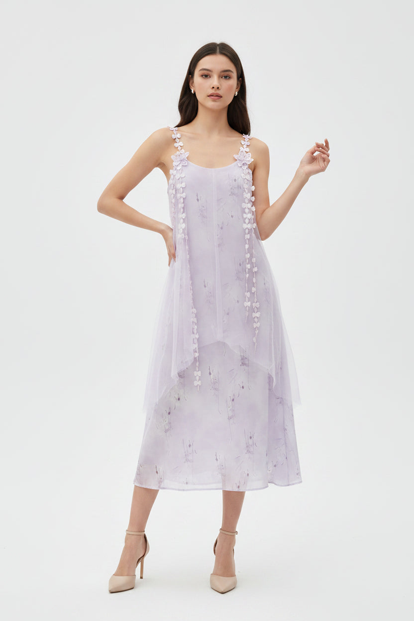 Blush Dress in a soft lavender-blush shade