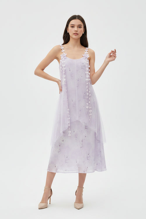 Blush Dress in a soft lavender-blush shade