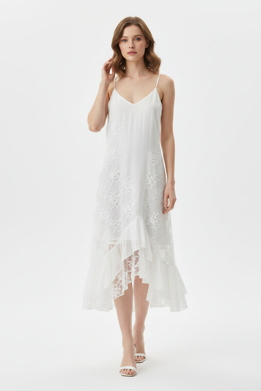 White camisole midi Dress