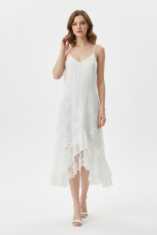 White camisole midi Dress