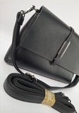 Women Black Solid Swagger Shoulder Bag