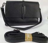 Women Black Solid Swagger Shoulder Bag