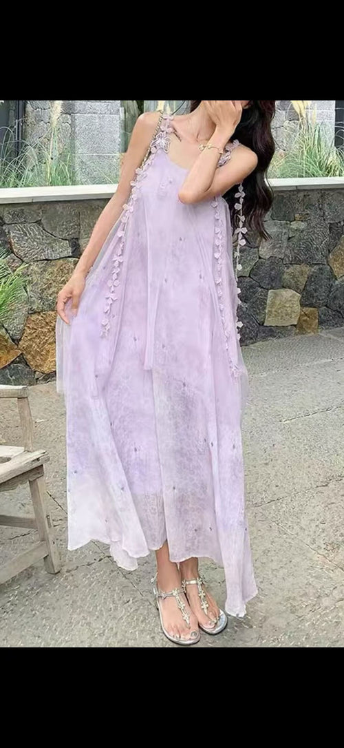 Blush Dress in a soft lavender-blush shade