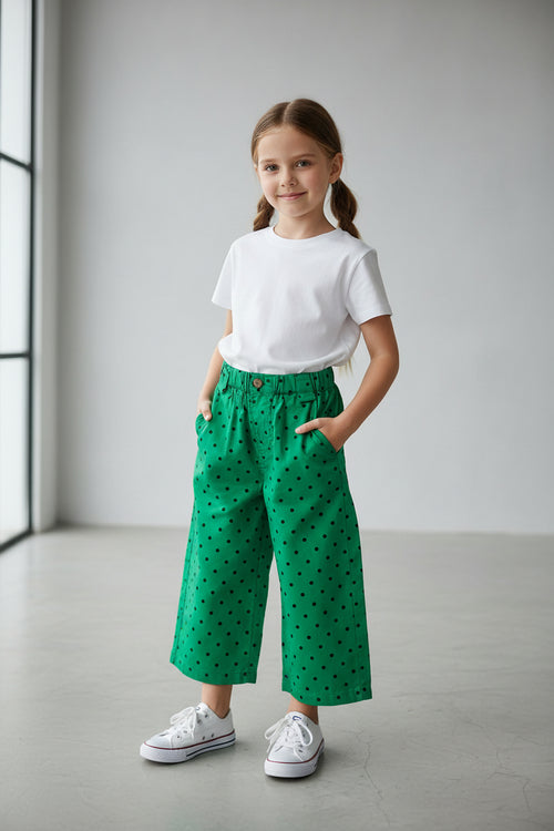 Polka design pant