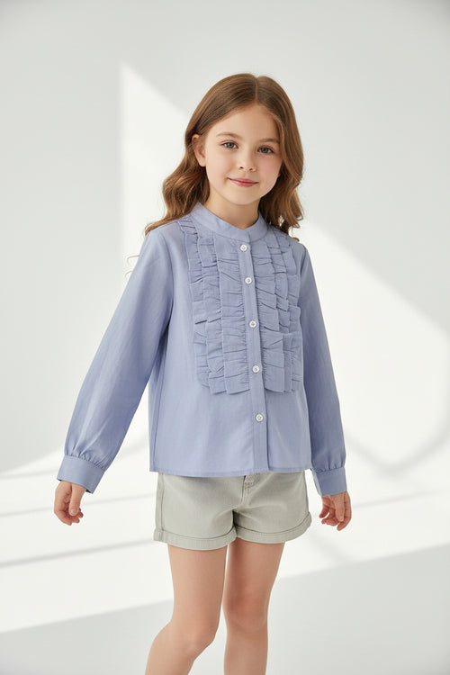lavender long-sleeved shirt