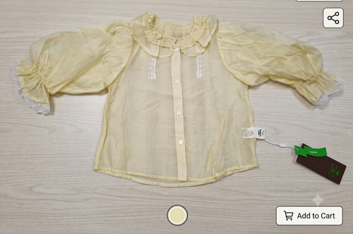 Blouse pot sleeve top